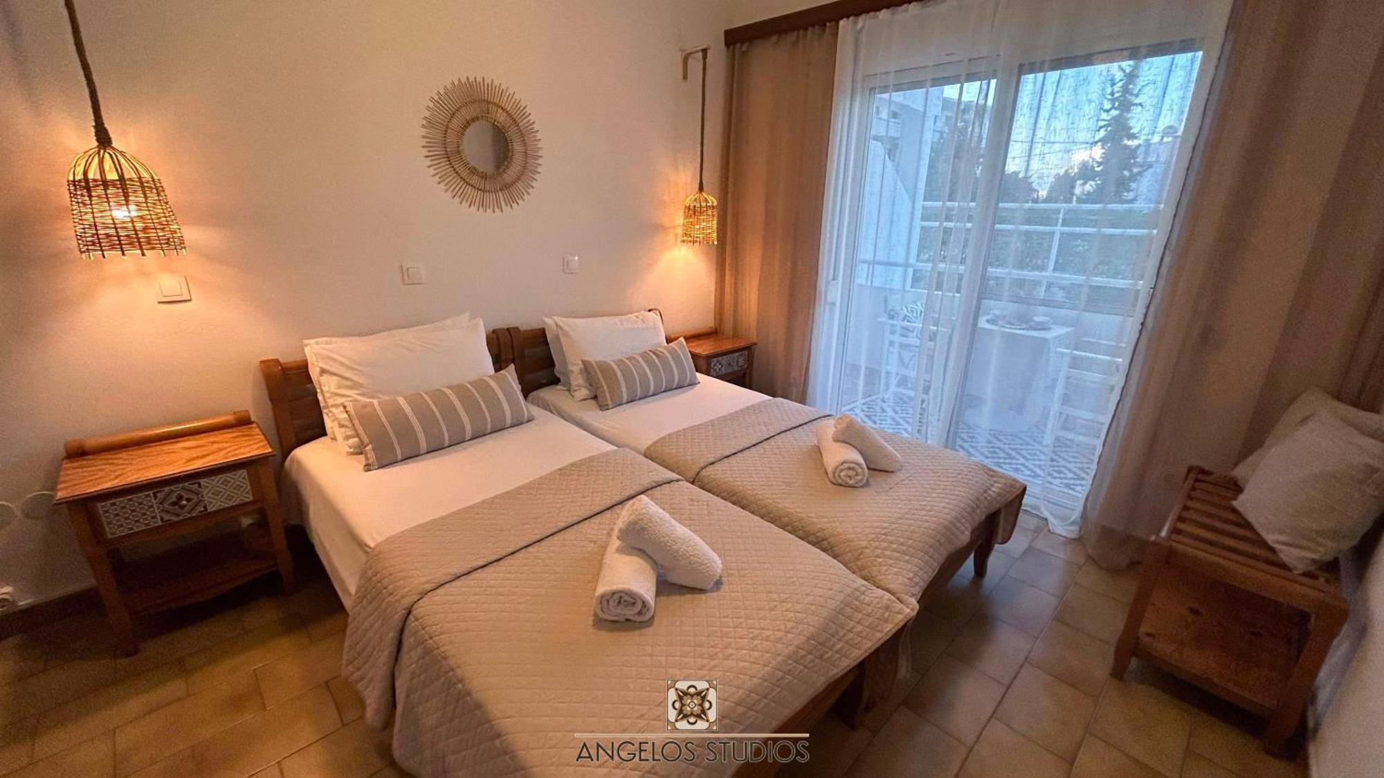 Angelos Studios 1-2 In Faliraki Rhodes-Ground Floor Bagian luar foto